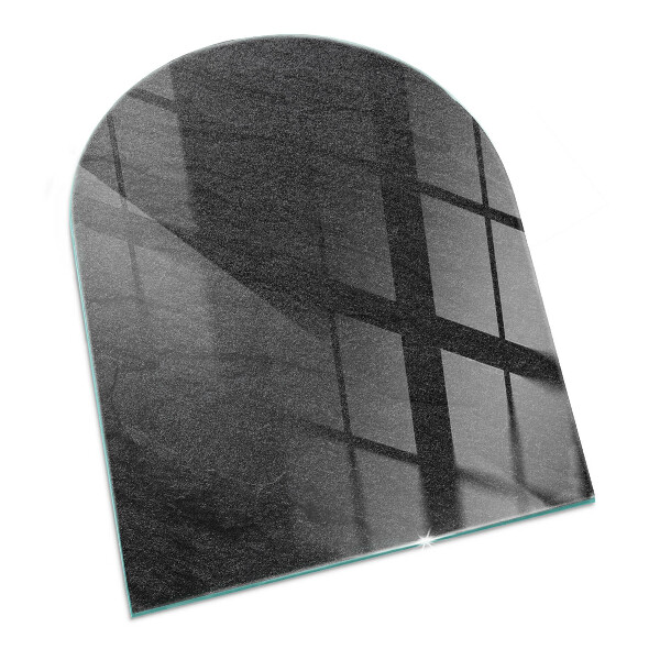 Vitre sous poêle à bois Motif de texture de pierre