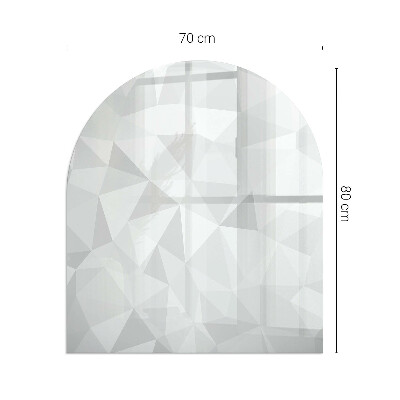 Vitre sous poêle à bois Motif géométrique moderne