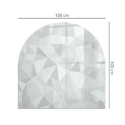 Vitre sous poêle à bois Motif géométrique moderne