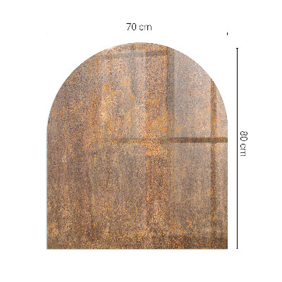 Vitre sous poêle à bois Motif rouille en arrière-plan