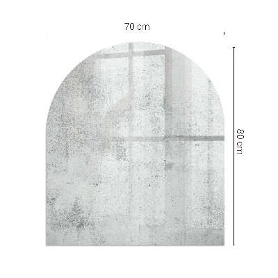 Vitre sous poêle à bois Motif en béton brut