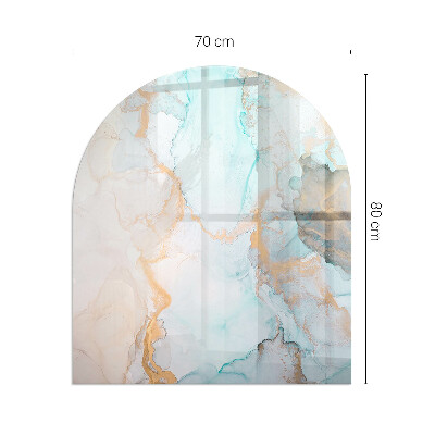 Vitre sous poêle à bois Motif aux formes dynamiques