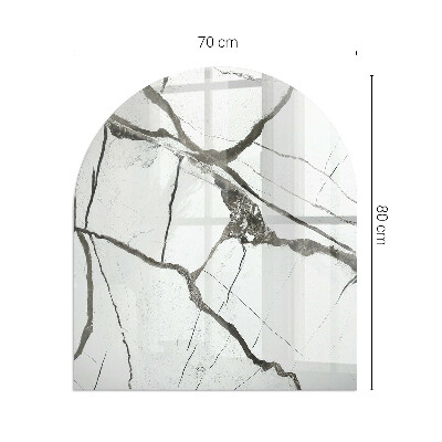 Vitre sous poêle à bois Le motif des veines dans l'expression de la pierre
