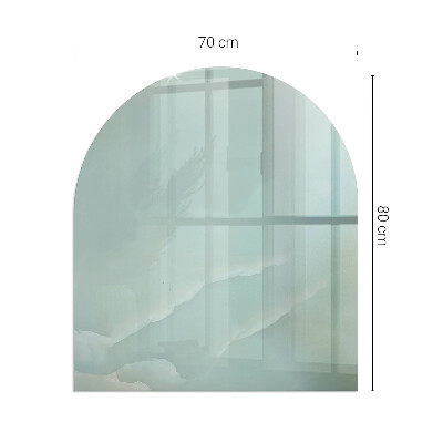 Vitre sous poêle à bois Motif marbré subtil