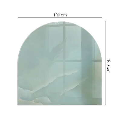 Vitre sous poêle à bois Motif marbré subtil