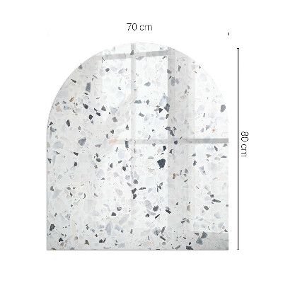 Vitre sous poêle à bois Particules de type pierre