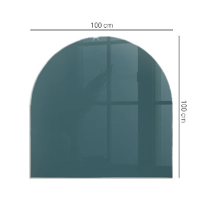 Vitre sous poêle à bois Couleur de la mer