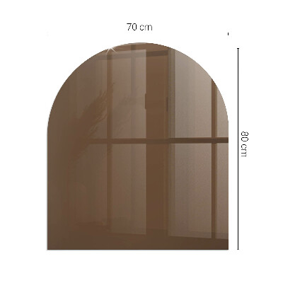Vitre sous poêle à bois Couleur marron