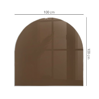 Vitre sous poêle à bois Couleur marron