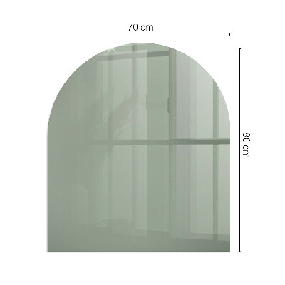 Vitre sous poêle à bois Couleur gris-vert