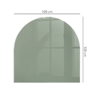 Vitre sous poêle à bois Couleur gris-vert