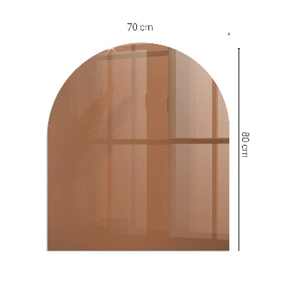 Vitre sous poêle à bois Couleur marron
