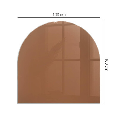 Vitre sous poêle à bois Couleur marron