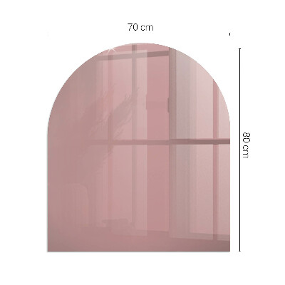 Vitre sous poêle à bois Couleur rose