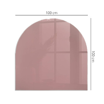 Vitre sous poêle à bois Couleur rose