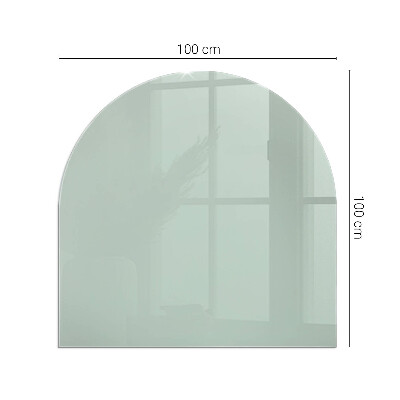 Vitre sous poêle à bois Couleur vert clair