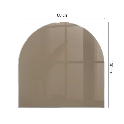 Vitre sous poêle à bois Couleur marron