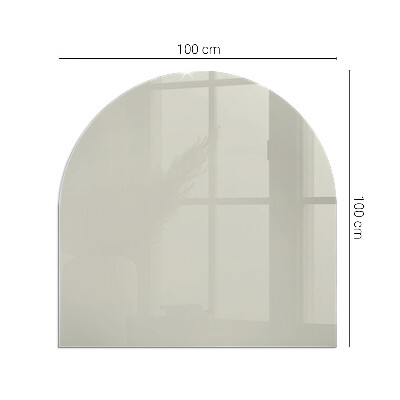 Vitre sous poêle à bois Couleur crème claire