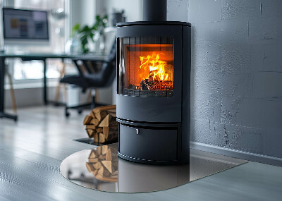 Vitre sous poêle à bois Couleur rose pâle