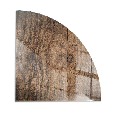 Plaque verre pour poêle Motif de forêt rustique