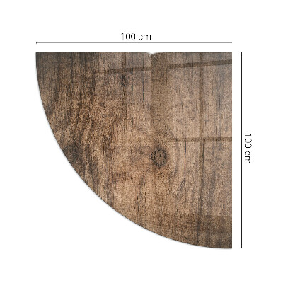 Plaque verre pour poêle Motif de forêt rustique