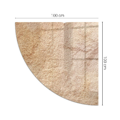 Plaque verre pour poêle Motif inspiré de la pierre