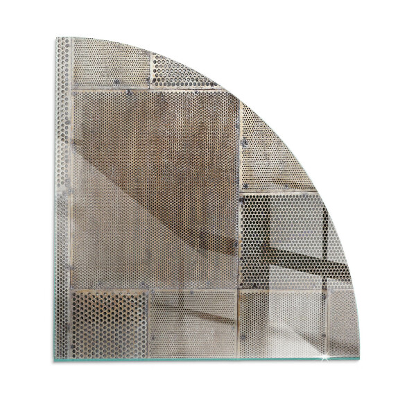 Plaque verre pour poêle Motif de tôle ajourée