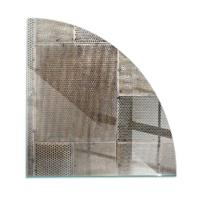 Plaque verre pour poêle Motif de tôle ajourée