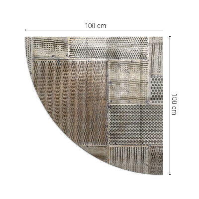 Plaque verre pour poêle Motif de tôle ajourée