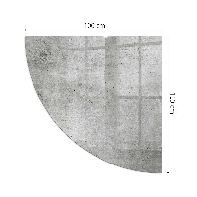 Plaque verre pour poêle Motif en béton brut