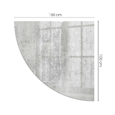 Plaque verre pour poêle Motif en béton brut