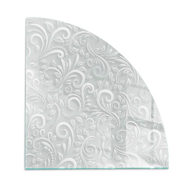 Plaque verre pour poêle Motif floral chic