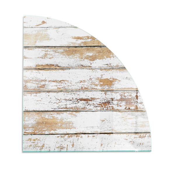 Plaque verre pour poêle Une planche de bois usée