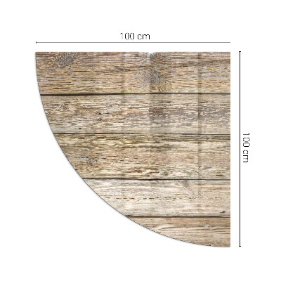 Plaque verre pour poêle Motif de planches de bois naturel