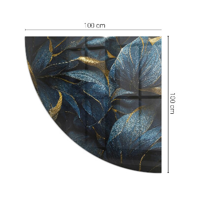 Plaque verre pour poêle Feuilles élégantes à motifs