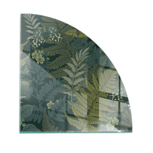 Plaque verre pour poêle Inspirations florales avec des papillons