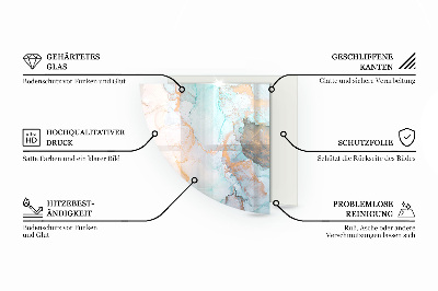 Plaque verre pour poêle Couleur beige