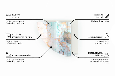 Plaque verre pour poêle Couleur ivoire