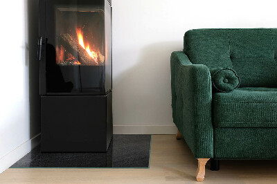 Plaque de sol en verre pour poêle Aspect de la pierre brute