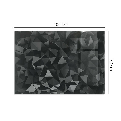Plaque de sol en verre pour poêle Motif géométrique tridimensionnel