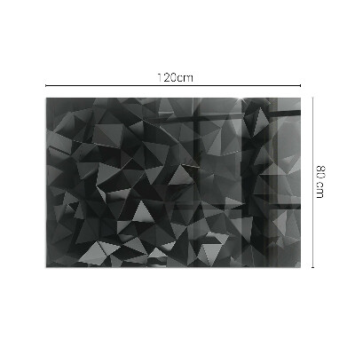 Plaque de sol en verre pour poêle Motif géométrique tridimensionnel