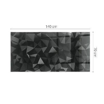 Plaque de sol en verre pour poêle Motif géométrique tridimensionnel