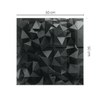 Plaque de sol en verre pour poêle Motif géométrique tridimensionnel