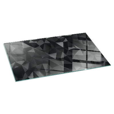 Plaque de sol en verre pour poêle Motif géométrique tridimensionnel