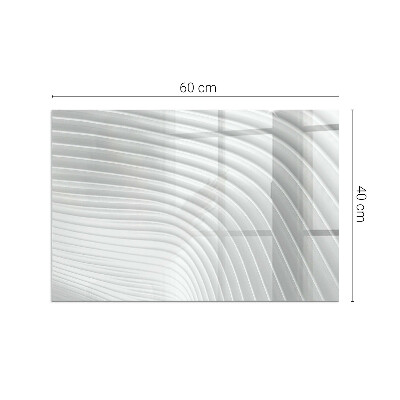 Plaque de sol en verre pour poêle Des vagues de motifs sophistiqués