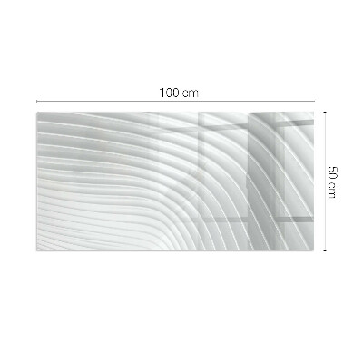 Plaque de sol en verre pour poêle Des vagues de motifs sophistiqués