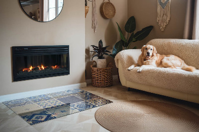 Plaque de sol en verre pour poêle Des designs élégants inspirés de la céramique