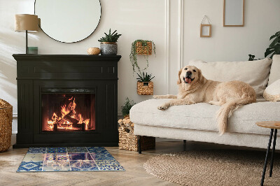 Plaque de sol en verre pour poêle Des designs élégants inspirés de la céramique