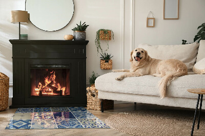 Plaque de sol en verre pour poêle Des designs élégants inspirés de la céramique