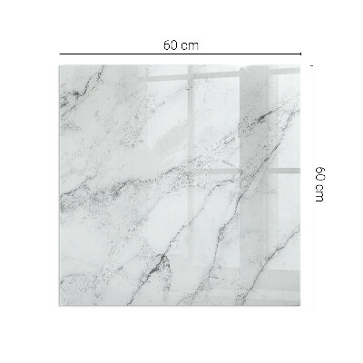 Plaque de sol en verre pour poêle Structure en marbre avec des veines subtiles